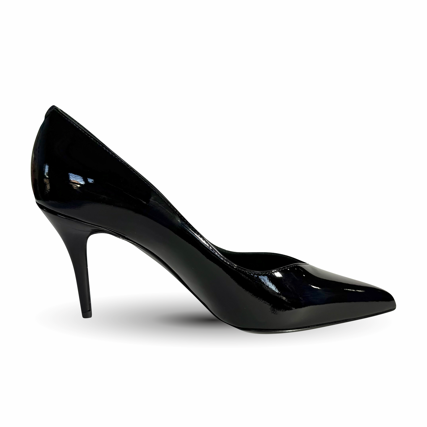 Décolleté Nera Premium con tacco basso